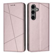 OEM - Pl&aring;nboksfodral f&ouml;r Samsung Galaxy S26 Konstl&auml;der Stativ - Ros&eacute;guld