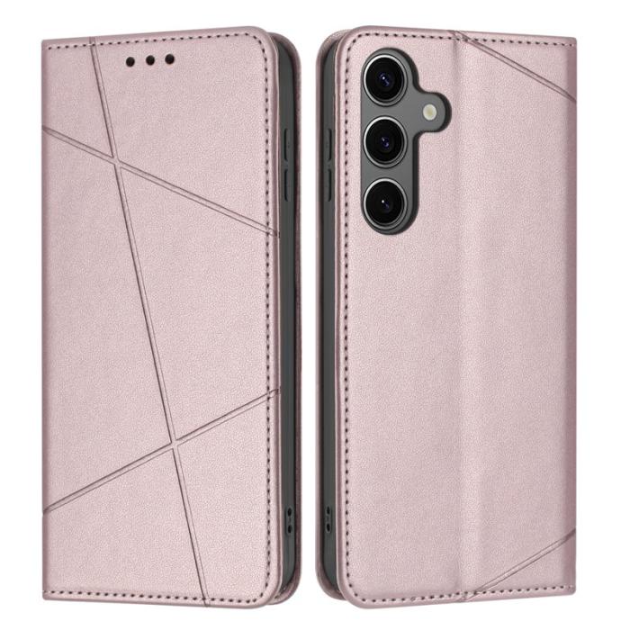 OEM - Plånboksfodral för Samsung Galaxy S26 Konstläder Stativ - Roséguld