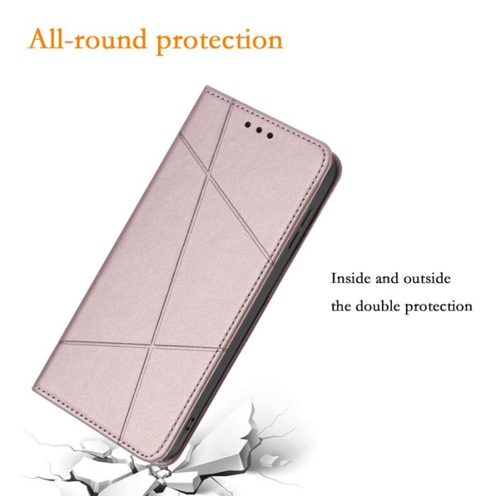 OEM - Plånboksfodral för Samsung Galaxy S26 Konstläder Stativ - Roséguld