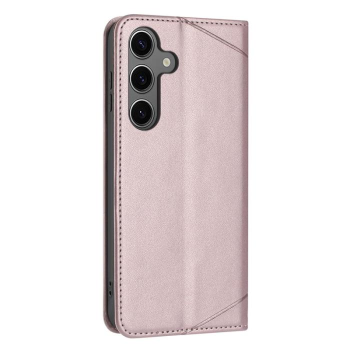 OEM - Plånboksfodral för Samsung Galaxy S26 Konstläder Stativ - Roséguld