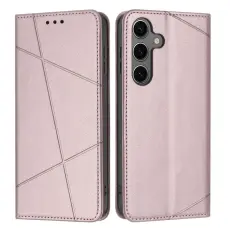 OEM - Pl&aring;nboksfodral f&ouml;r Samsung Galaxy S26 Konstl&auml;der Stativ - Ros&eacute;guld
