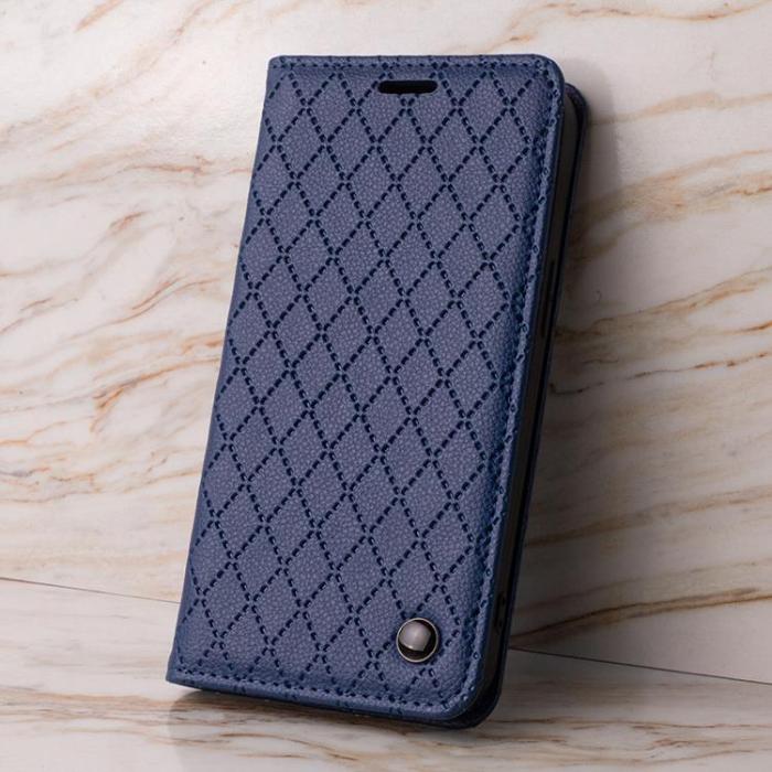 OEM - Galaxy A34 5G Plånboksfodral Smart Caro - Marinblå