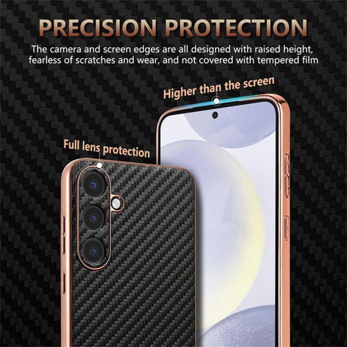 AZNS - AZNS Mobilskal för Samsung Galaxy S26 Elektropläterad Kolfiber PU + TPU - Blå