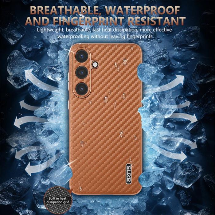 AZNS - AZNS Mobilskal för Samsung Galaxy S26 Elektropläterad Kolfiber PU + TPU - Blå