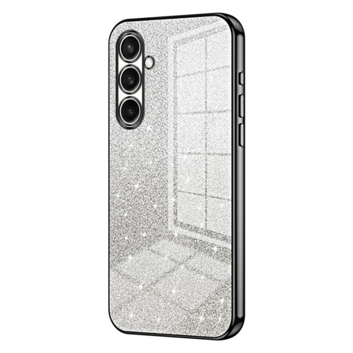 OEM - Mobilskal för Samsung Galaxy S26 Elektroplätering Glitter TPU - Svart