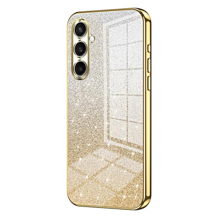 OEM - Mobilskal för Samsung Galaxy S26 Elektroplätering Glittrig TPU - Guld