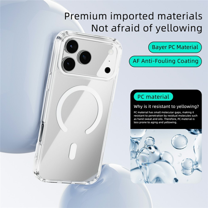 ABEEL - ABEEL iPhone 17 Pro Max Mobiskal MagSafe Anti Scratch - Svart