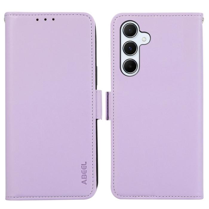 ABEEL - ABEEL Samsung Galaxy A34 5G Folio Konstläder Plånboksfodral RFID-Skydd Lila