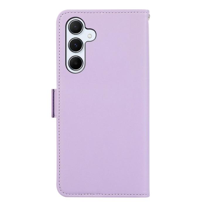 ABEEL - ABEEL Samsung Galaxy A34 5G Folio Konstläder Plånboksfodral RFID-Skydd Lila
