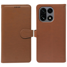 A-One Brand - OnePlus 15 5G Pl&aring;nboksfodral PU L&auml;der - Brun