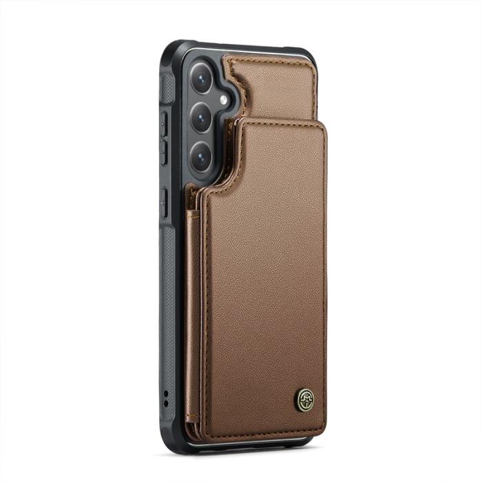 Caseme - CASEME C22 Fodral för Samsung Galaxy S25 i Konstläder - Brun