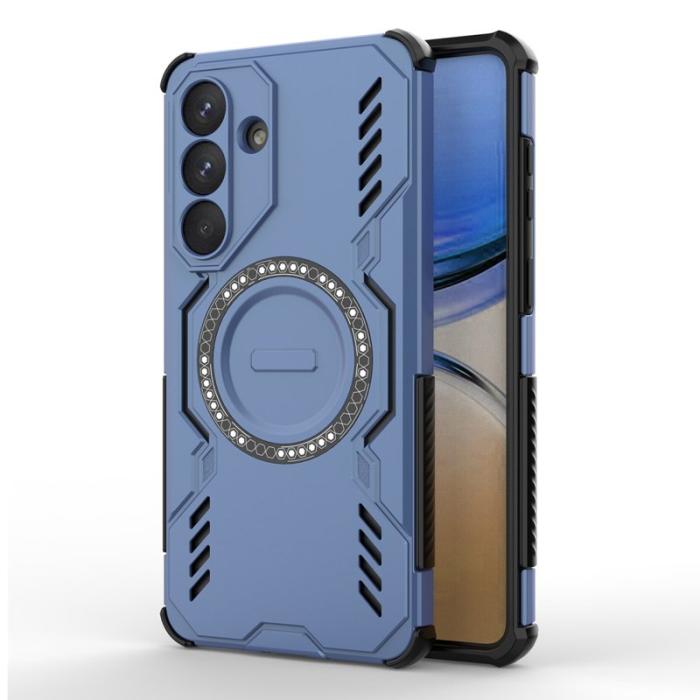OEM - Mobilskal till Samsung Galaxy S26 Plus Magnetiskt Butterfly Armor PC + TPU - Blå