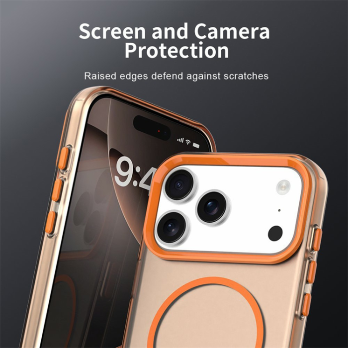 A-One Brand - iPhone 17 Pro Max Mobilskal MagSafe Candy Color - Orange