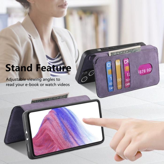 CASENEO - CASENEO Samsung Galaxy A56 5G Plånboksfodral Konstläder - Lila