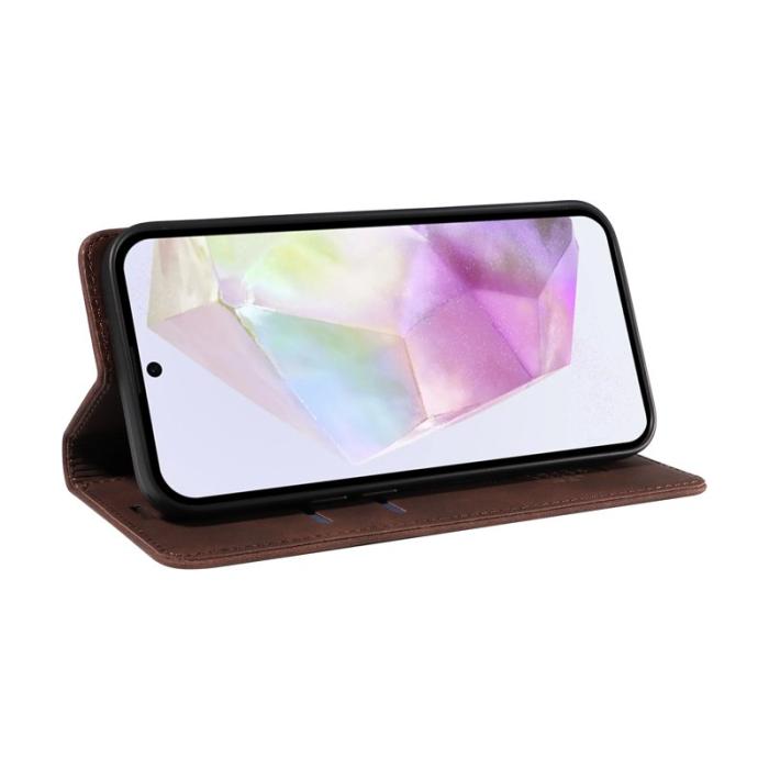 BETOPNICE - BETOPNICE 003 för Samsung Galaxy A56 5G Plånboksfodral Konstläder - Brun