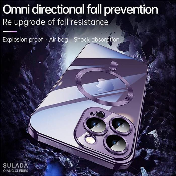 A-One Brand - Electroplating Magsafe Skal iPhone 14 - Mörkblå