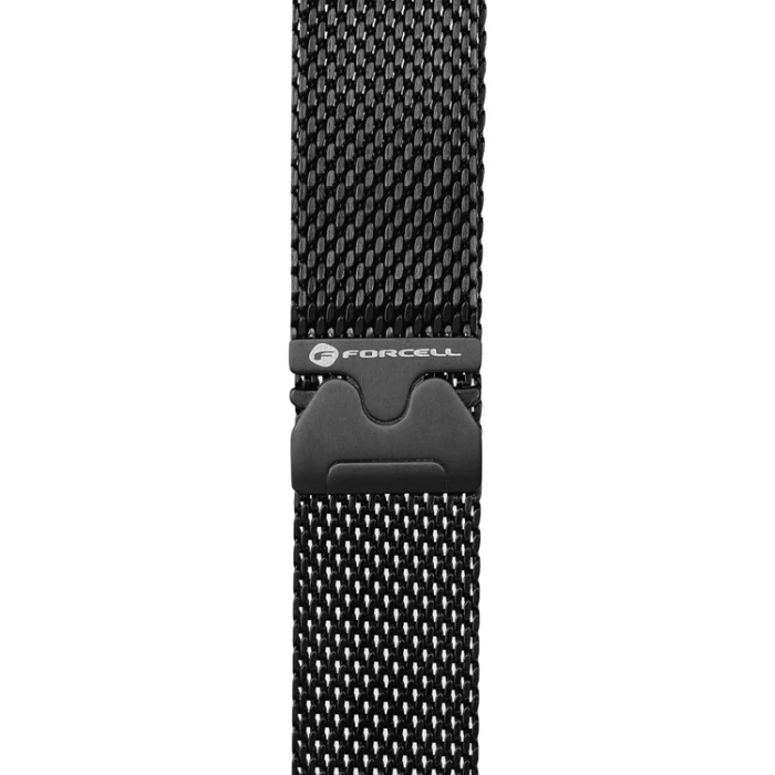 Forcell - Forcell Galaxy Watch 20mm Armband Magnetic Steel - Svart
