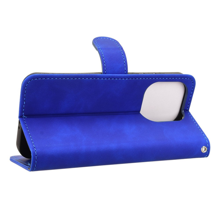 A-One Brand - OnePlus 15 5G Plånboksfodral Skin Feel Anti Drop Konstläder - Blå