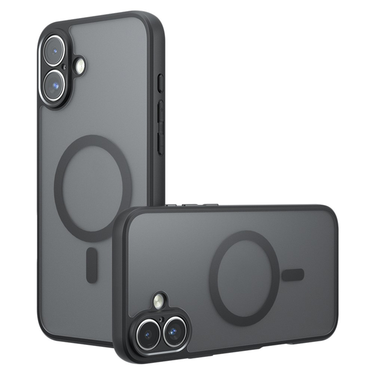 iPhone 17 Mobilskal MagSafe TPU+PC Matte - Svart | 2353 | AlltMobil