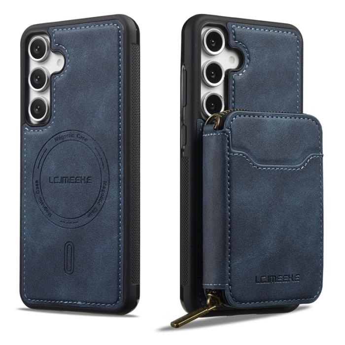LC.imeeke - LC.IMEEKE L6 för Samsung Galaxy A17 4G/5G Konstläder Plånboksfodral - Blå