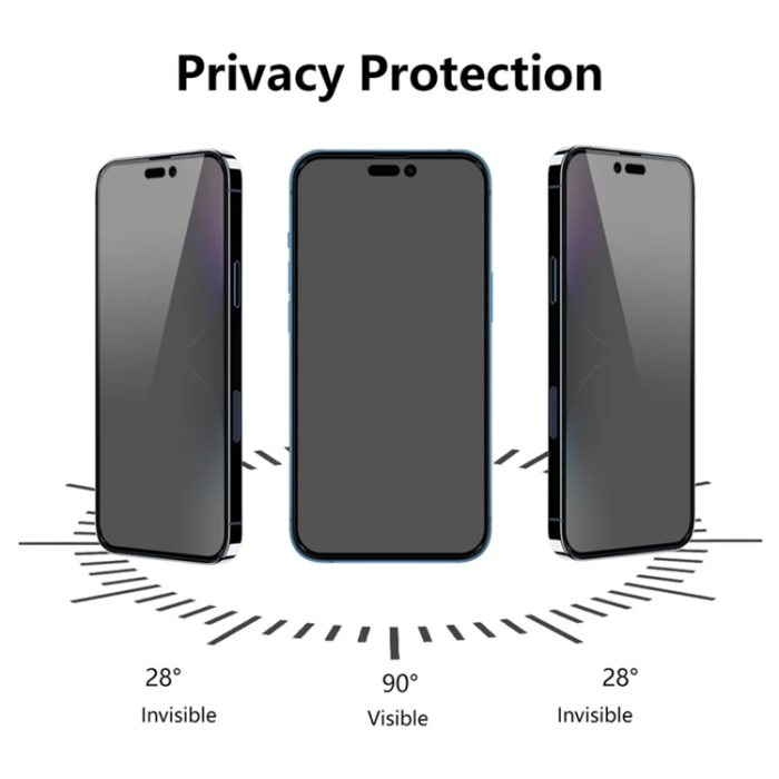 A-One Brand - [10-Pack Bulk] iPhone 13/13 Pro/14/16e Härdat Glas Skärmskydd Privacy