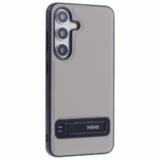 X-Level - X-LEVEL Mobilskal till Samsung Galaxy S25+ L&auml;der Coated TPU Gr&aring;