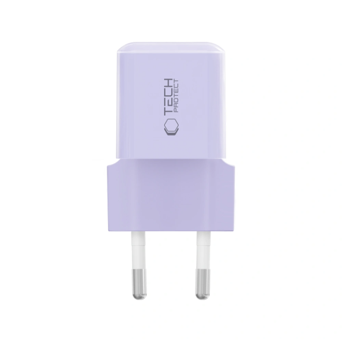 Tech-Protect - Tech-Protect Väggladdare USB-C 25W - Baby Lila