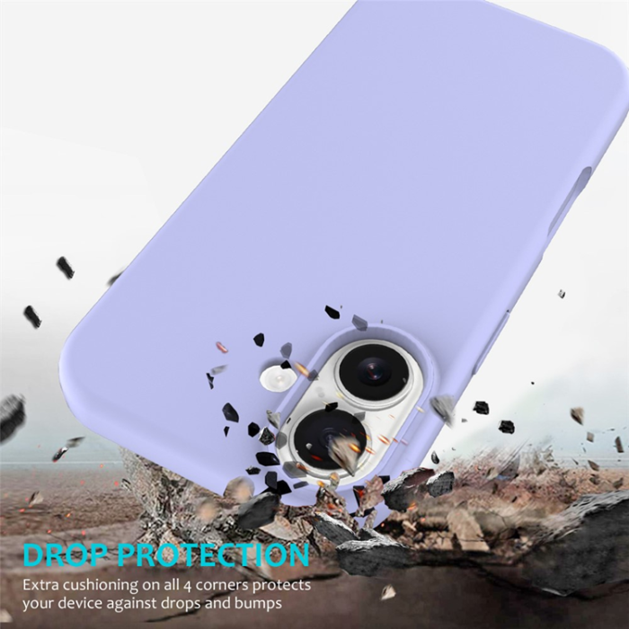 A-One Brand - iPhone 17 Mobilskal Liquid Silikon - Lila