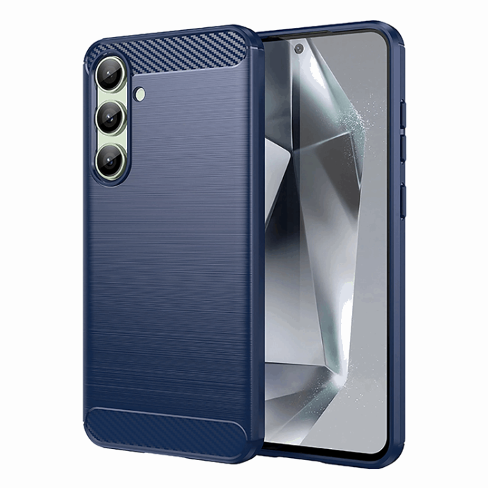 OEM - Galaxy A56/A36 Mobilskal Carbon Flexible - Blå