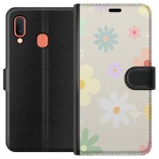 iSecrets - Plånboksfodral till Samsung Galaxy A20e med fejdande blommor
