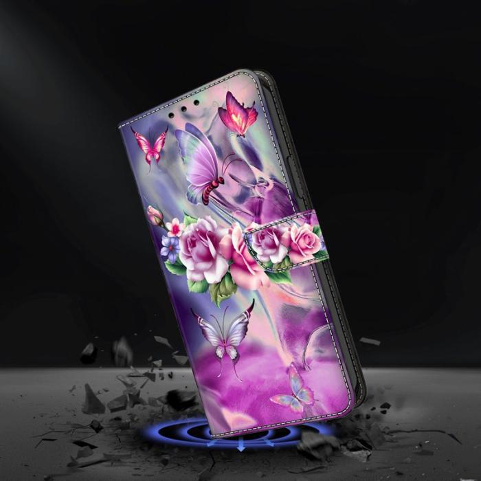 OEM - Samsung Galaxy S26/S26 Pro Fodral 3D Mönster Konstläder - Fjärilar