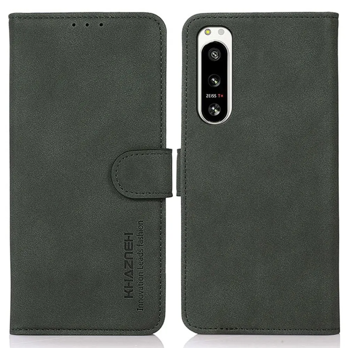 KHAZNEH - KHAZNEH Sony Xperia 5 IV Plånboksfodral Anti-dropp - Grön