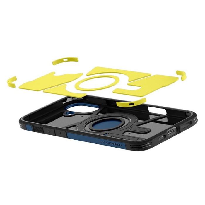 Spigen - Spigen iPhone 16 Mobilskal MagSafe Tough Armor - Marinblå