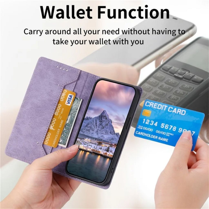 OEM - Galaxy S25 Plus Plånboksfodral RFID Blocking - Lila