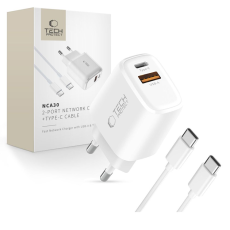 Tech-Protect - Tech-Protect Väggladdare 30W med USB-C Till USB-C Kabel - Vit