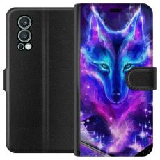 iSecrets - Plånboksfodral till OnePlus Nord 2 5G med Neon Varg