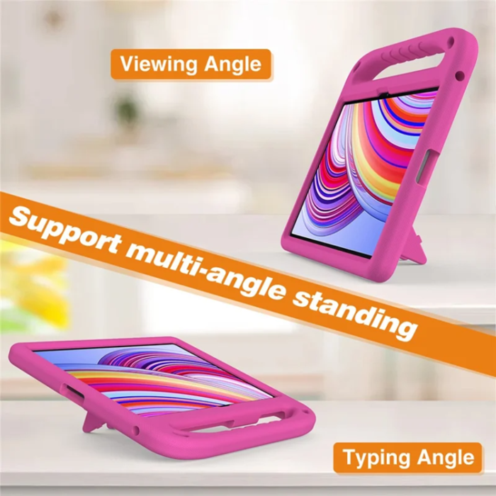 A-One Brand - Xiaomi Redmi Pad Pro/5G/Poco Pad Skal EVA Handgrepp Kickstand - Rose