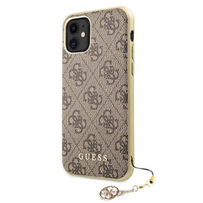Guess - Guess iPhone 11/XR Mobilskal Charms Collection - Brun