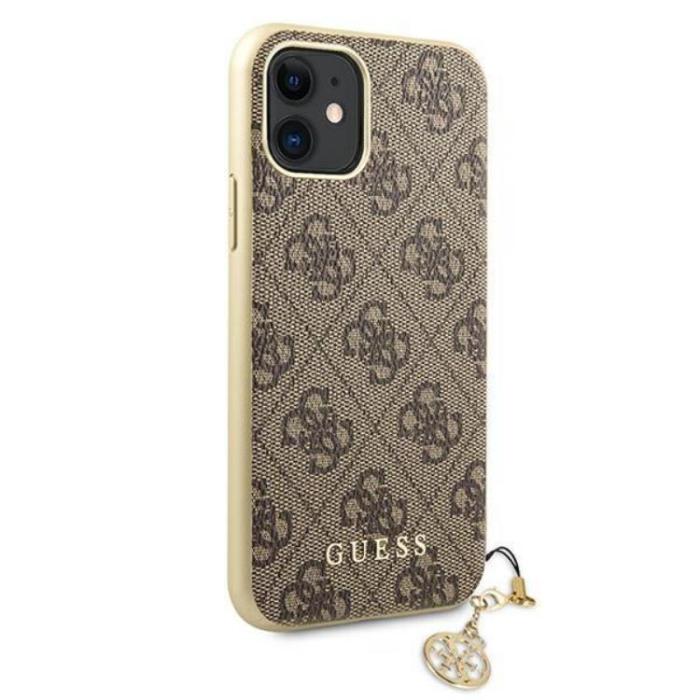 Guess - Guess iPhone 11/XR Mobilskal Charms Collection - Brun