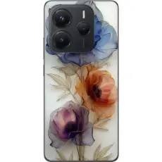 Gustaf - Mobilskal till Xiaomi Redmi Note 14 5G med Silkesblommor