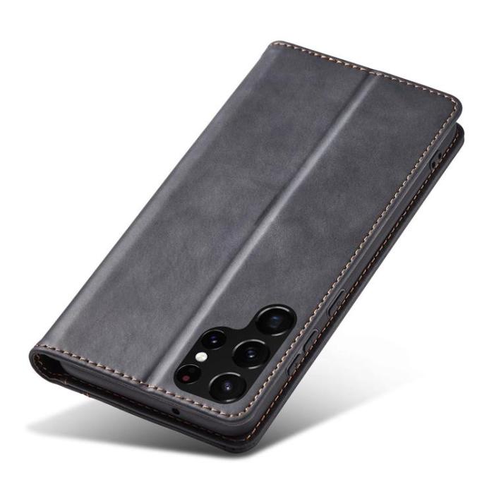 OEM - Galaxy S22 Ultra Plånboksfodral Magnet Fancy - Svart