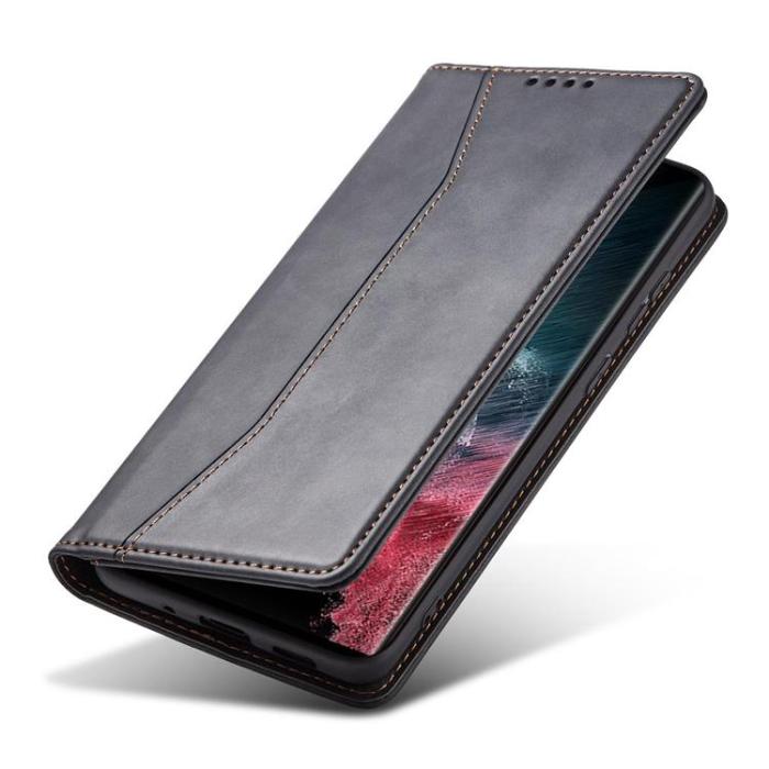 OEM - Galaxy S22 Ultra Plånboksfodral Magnet Fancy - Svart