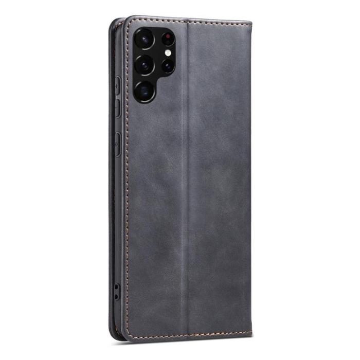 OEM - Galaxy S22 Ultra Plånboksfodral Magnet Fancy - Svart