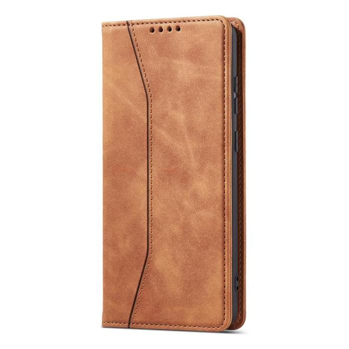 OEM - Galaxy S22 Ultra Plånboksfodral Magnet Fancy - Brun
