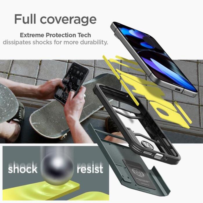 UTGATT - Spigen Google Pixel 9/9 Pro Mobilskal Tough Armor - Abyss Grön