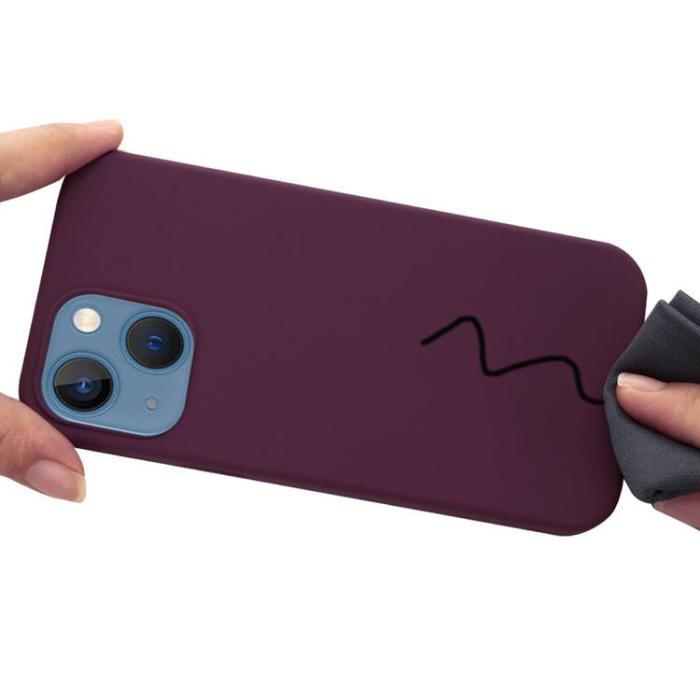 OEM - iPhone 14 Plus Skal Magsafe Silicone Ultra Slim - Vin Röd
