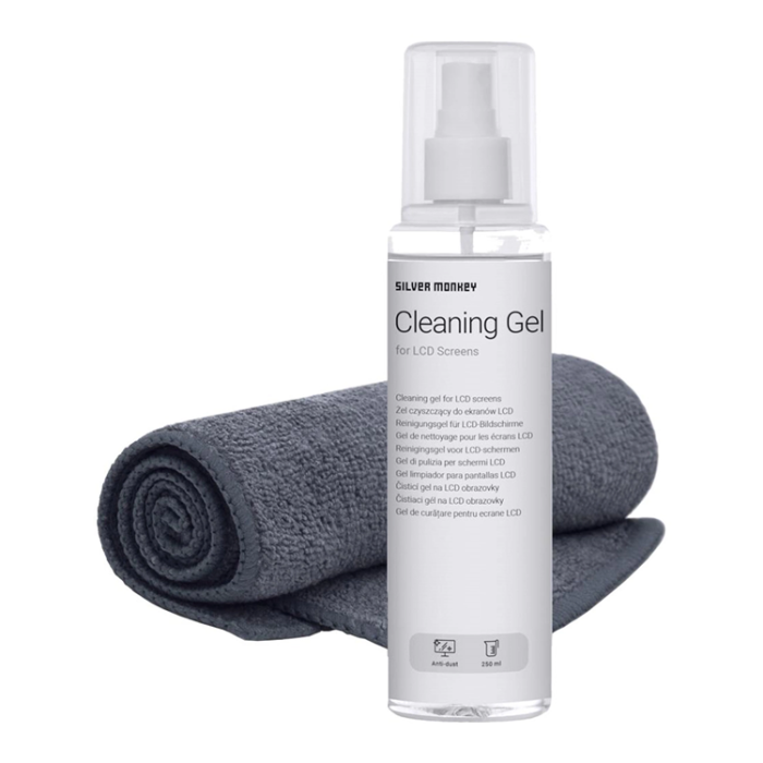 Silver Monkey - Silver Monkey LCD rengöringsgel 250ml och mikrofiberduk