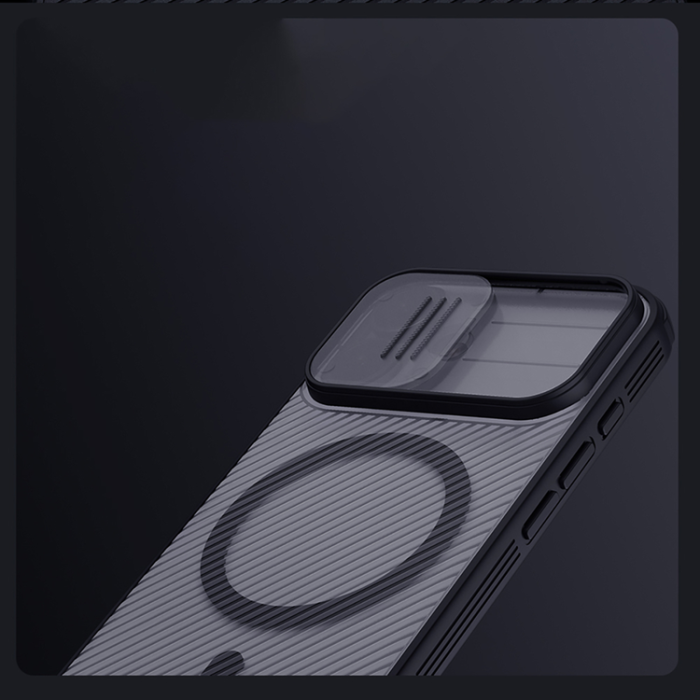 Nillkin - Nillkin iPhone 17 Mobilskal MagSafe CamShield Pro - Transparent Svart