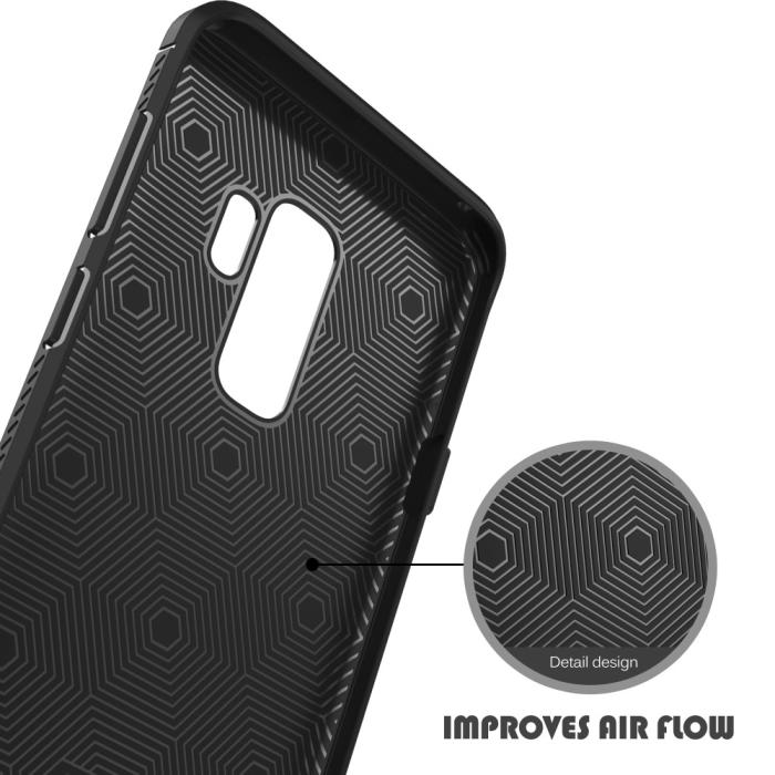 UTGATT4 - IVSO Gentry Skal till Samsung Galaxy S9 Plus - Svart