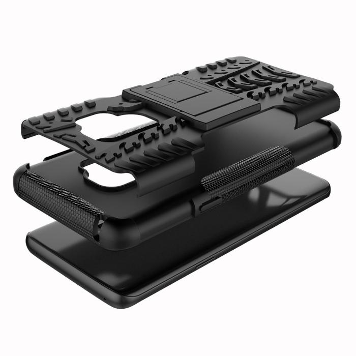 UTGATT4 - Rugged Armor Kickstand Skal till Samsung Galaxy S9 Plus - Svart